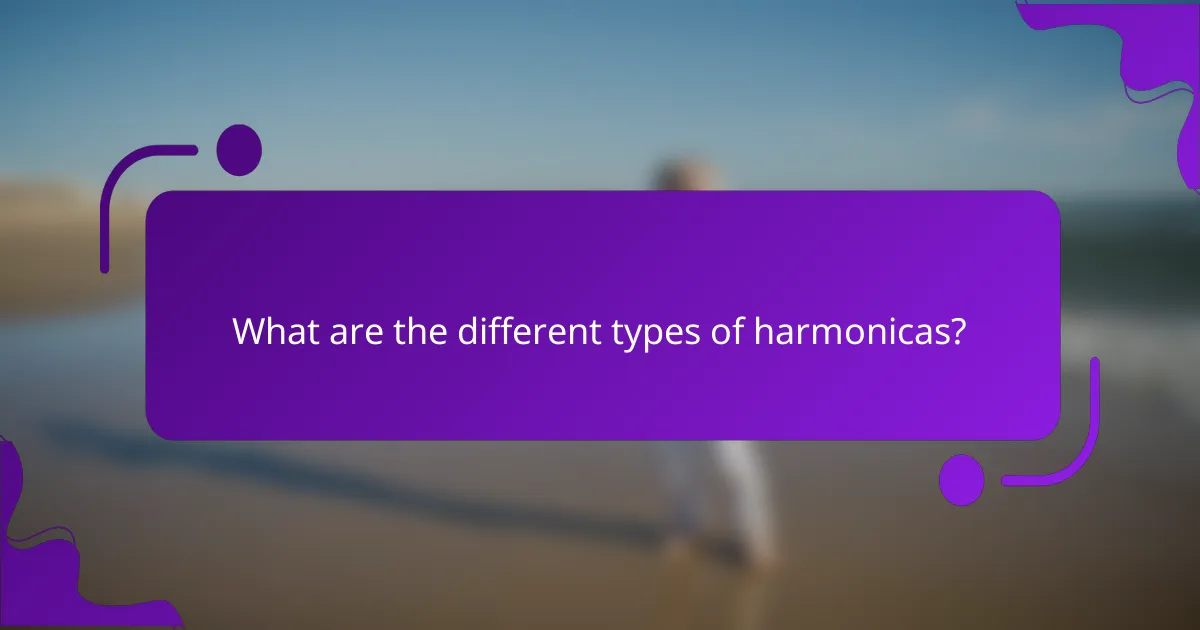 What are the different types of harmonicas?